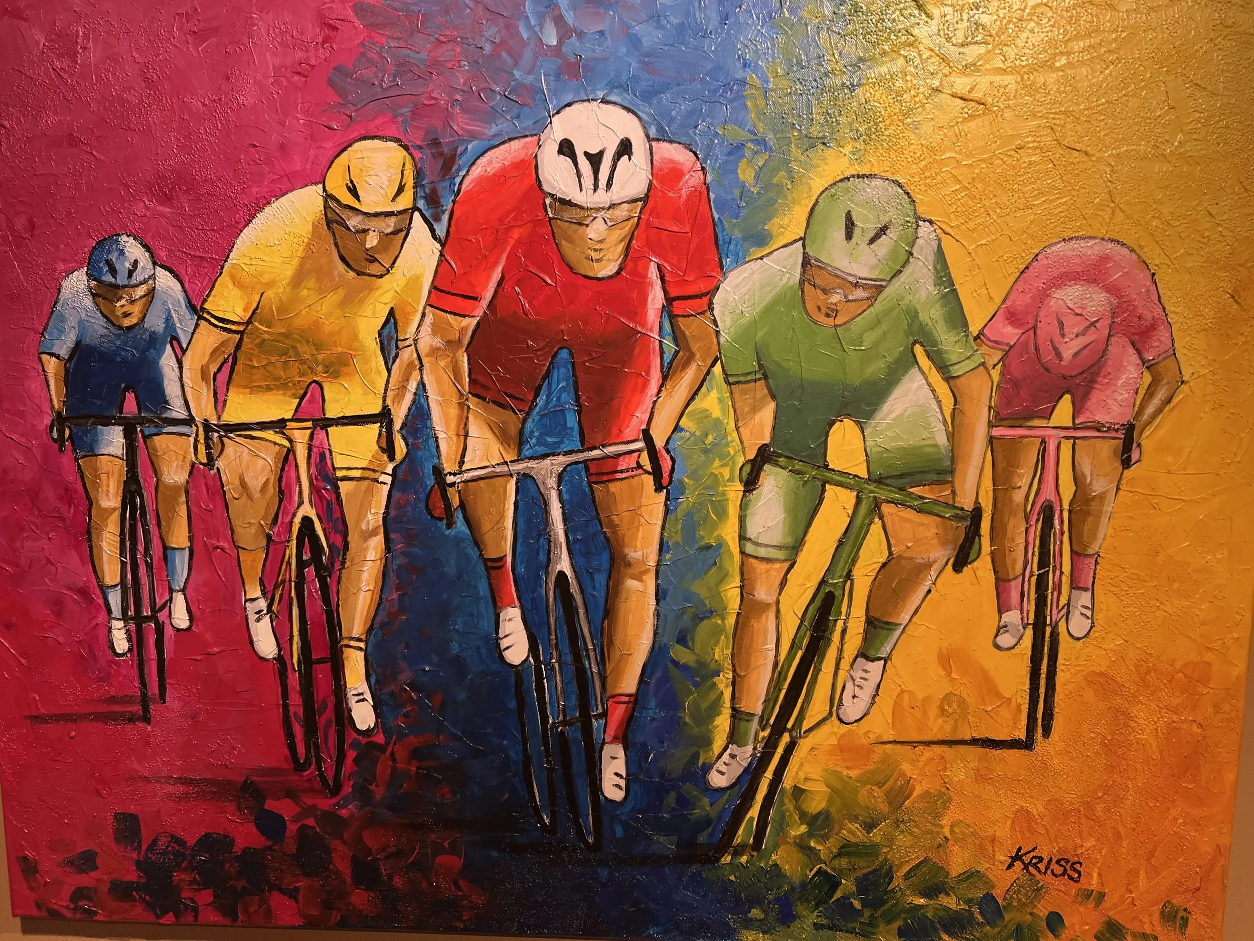 The Sprint , acrylic 35" x 24" 