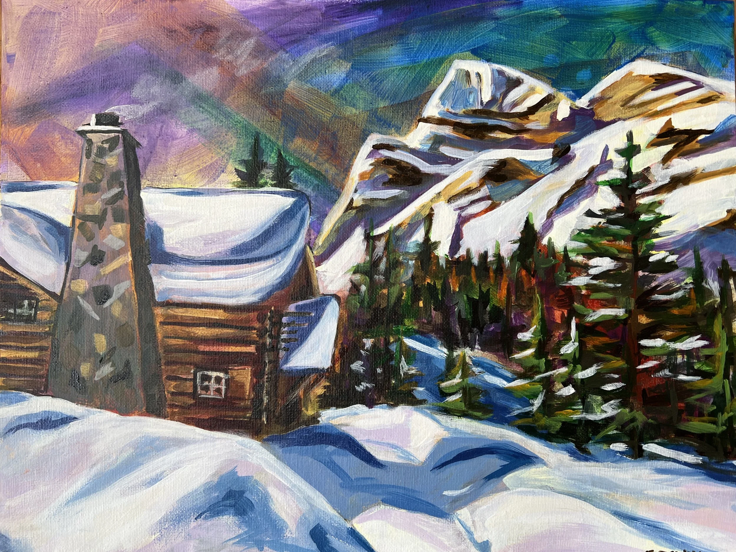 Magic at Skoki acrylic 24 x 18
