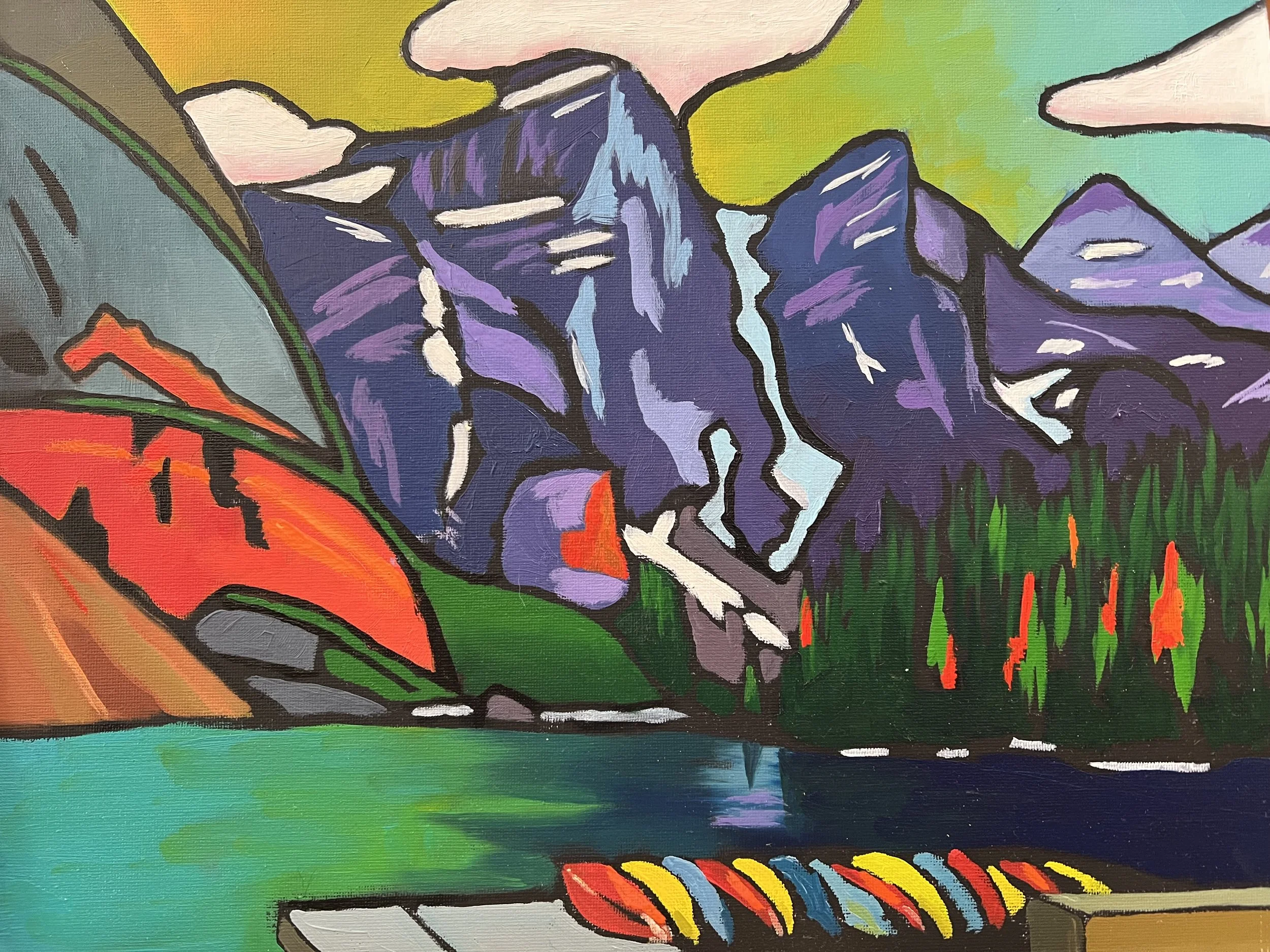 Moraine Lake, oil 16"x12", for sale