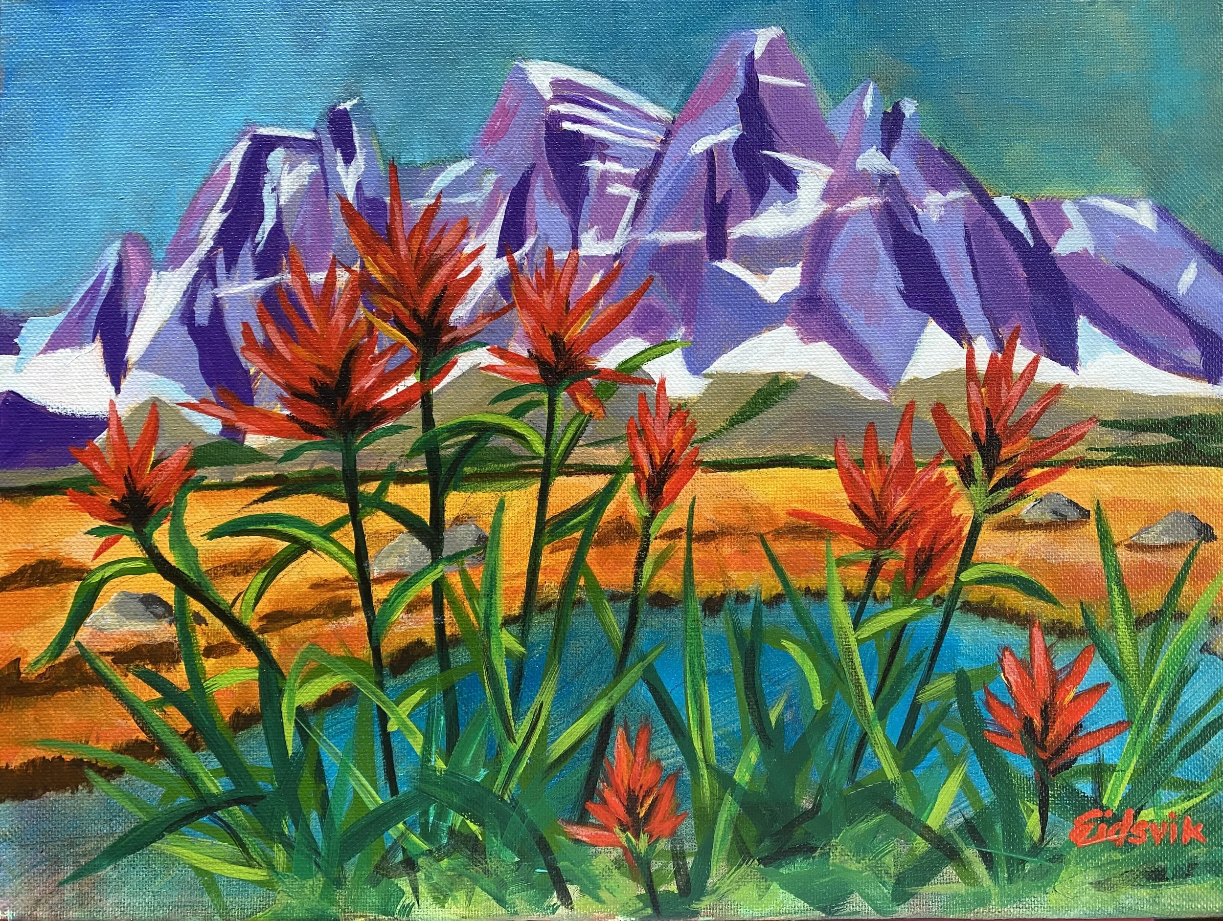 Tonquin Valley Jasper acrylic 18" x 24"