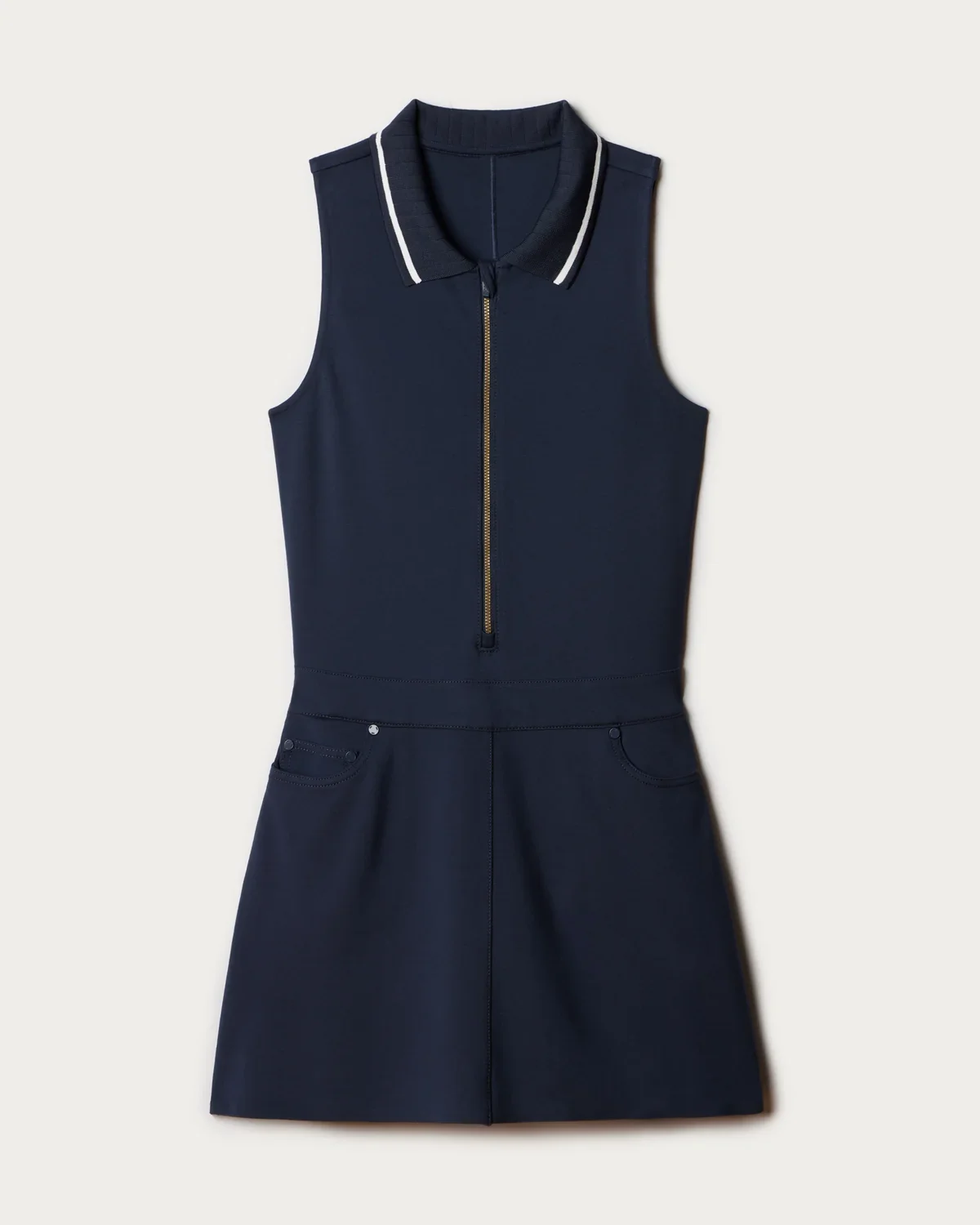 Rhone Collared Tennis Dress Navy