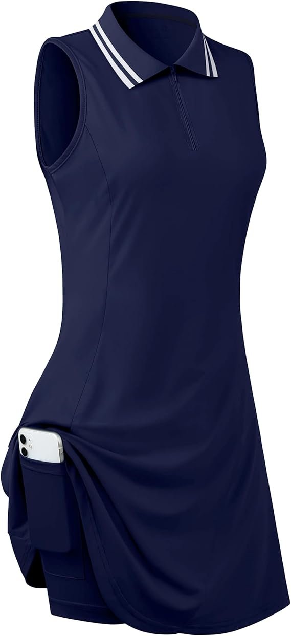 Womens Sleeveless Golf Tennis Dresses 