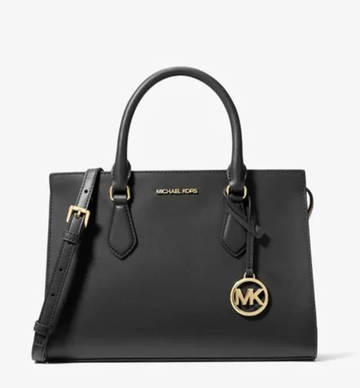 Michael Kors structured mini tote top handle crossbody black.jpg