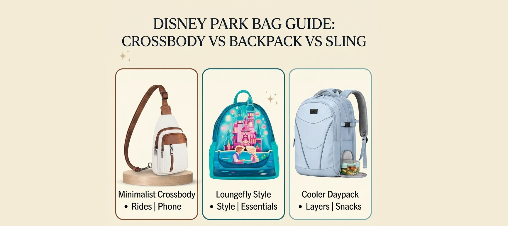 The Ultimate Disney Park Bag Guide: Crossbody vs. Backpack vs. Sling (Which One Wins?)