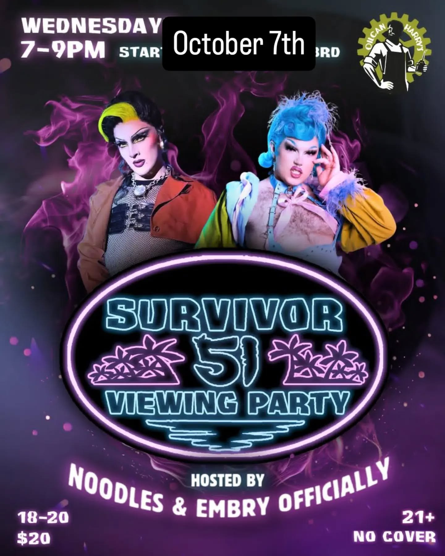 Catch us this Wednesday at @oilcansatx! We're bringing the balls! See ya there!

#survivor51 #challenge #queerfun #ballstothewall