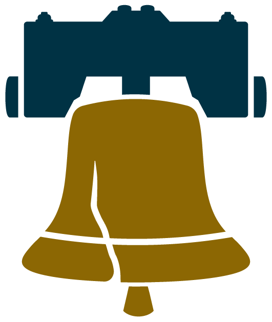 A chain and a pair of bells, possibly for a door or animal, mounted on a dark background.