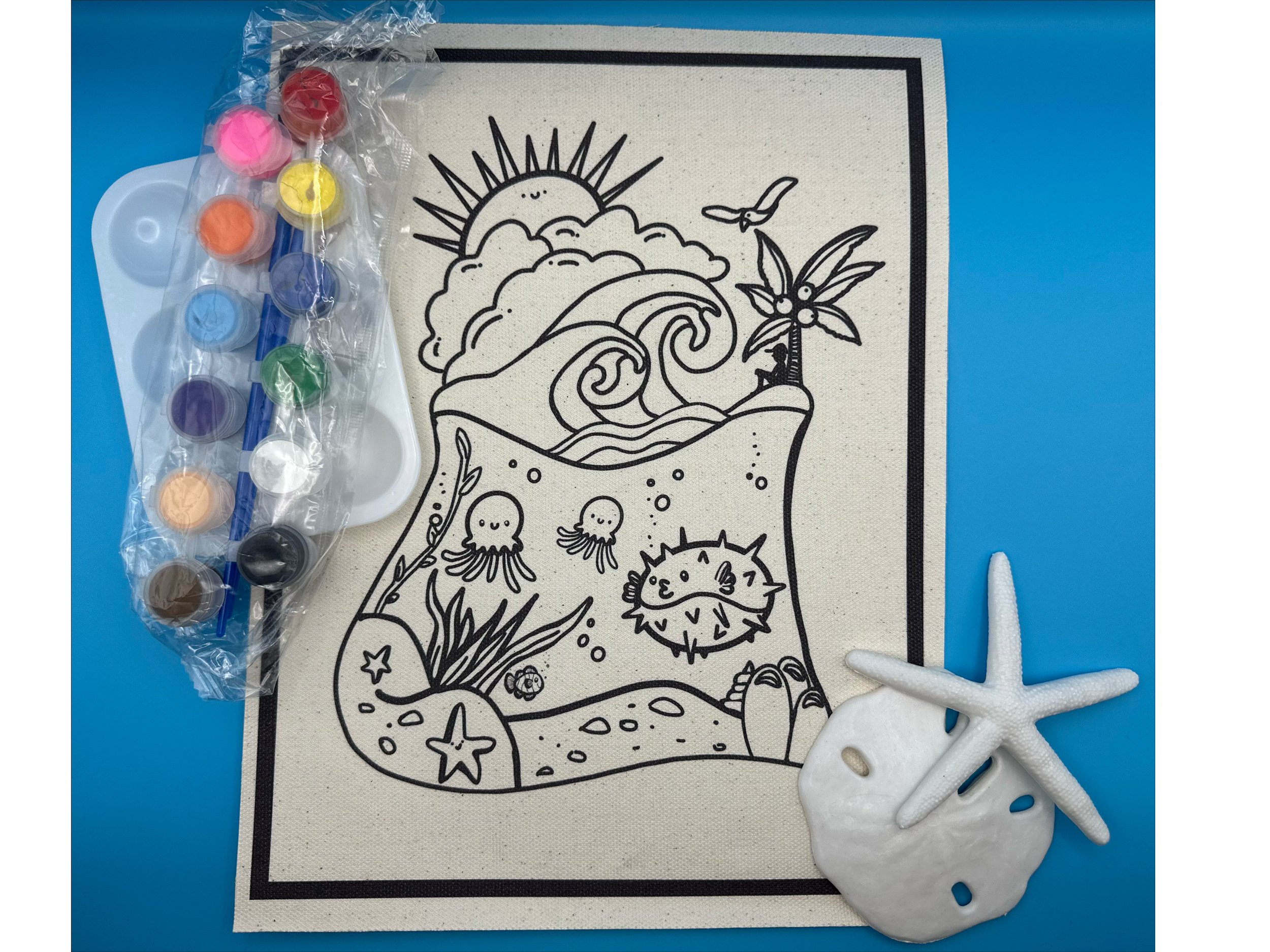 Seas the Day Canvas Paint Kit
