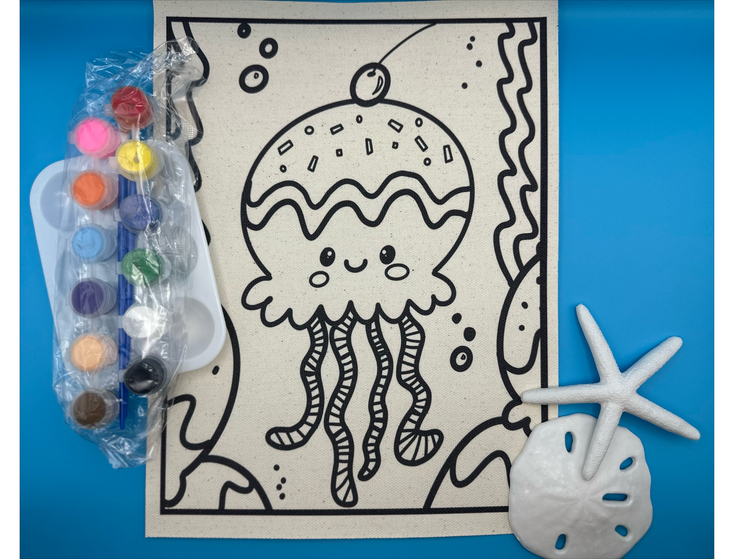 Jellyfish Sundae Canvas Paint Kit