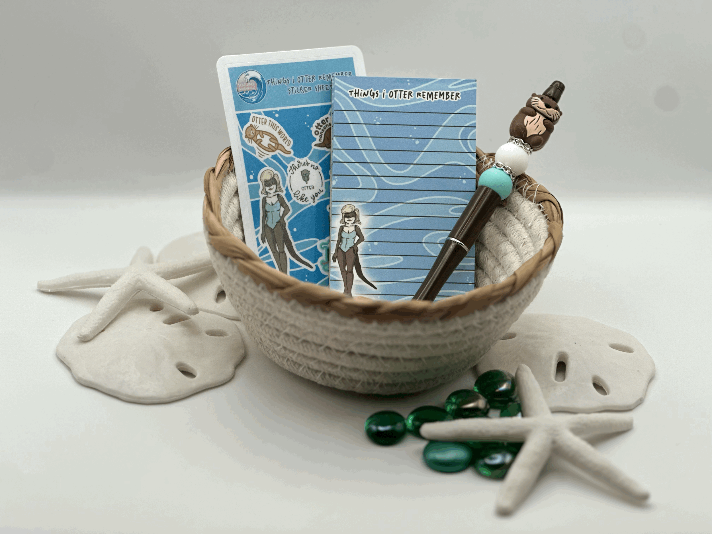 Things I Otter Remember Stationery Set
