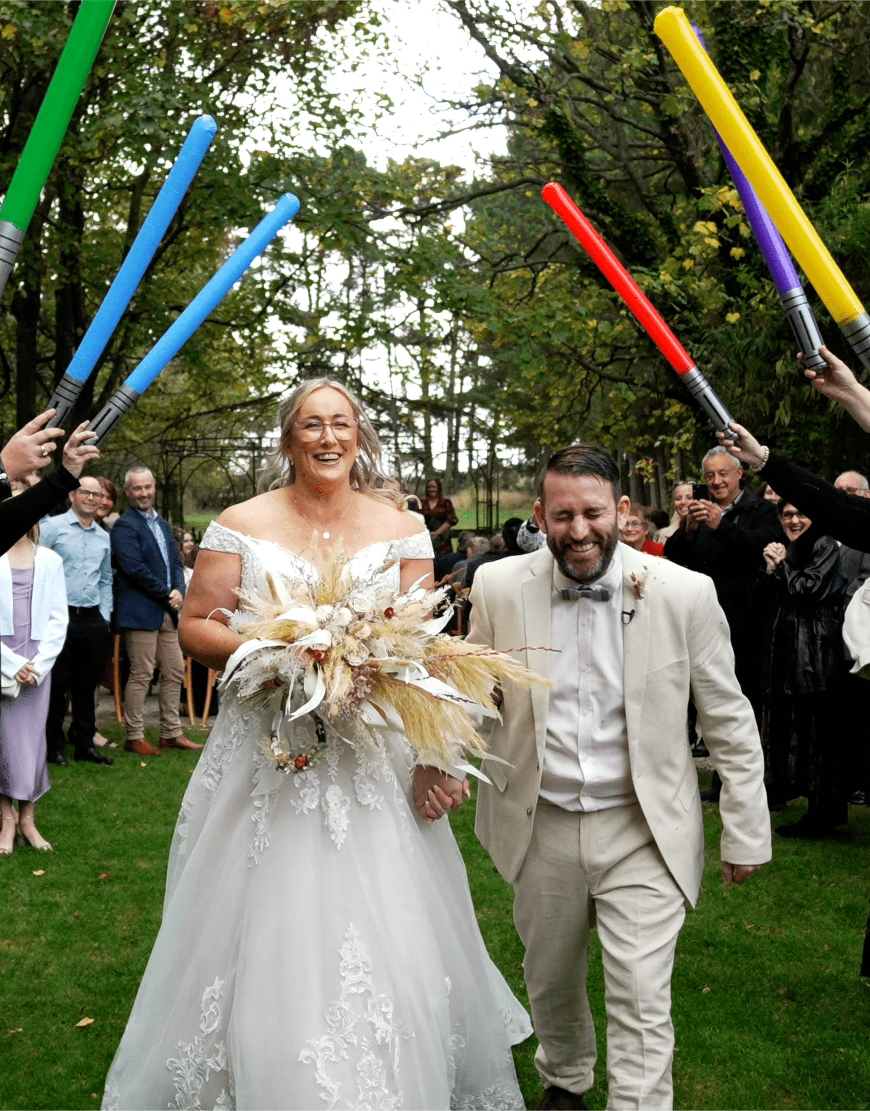 Unleashing The Force: Jane And Rene's Christchurch Star Wars Wedding!