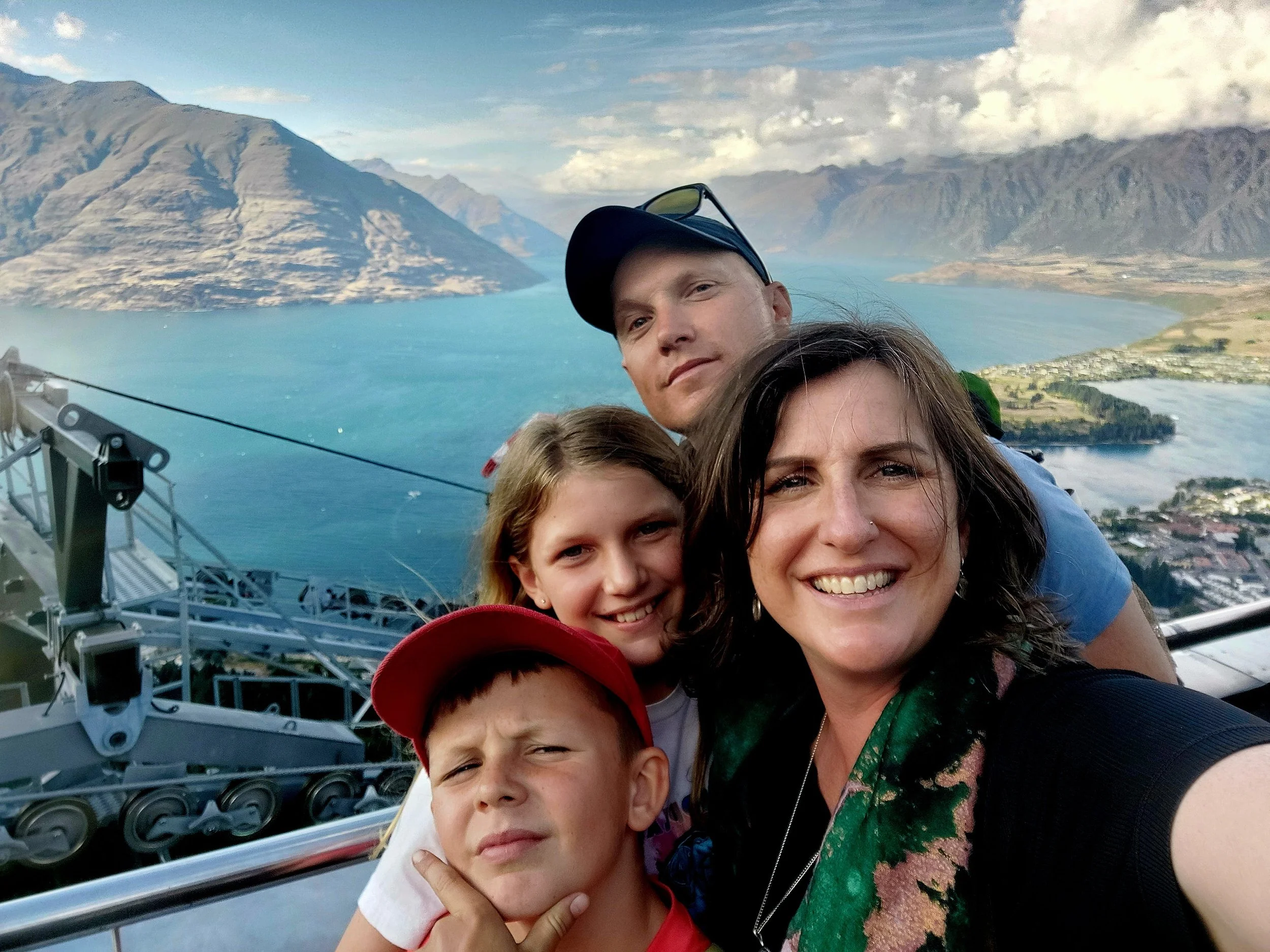 Weka Films founder Andrew Sinton-White with his family