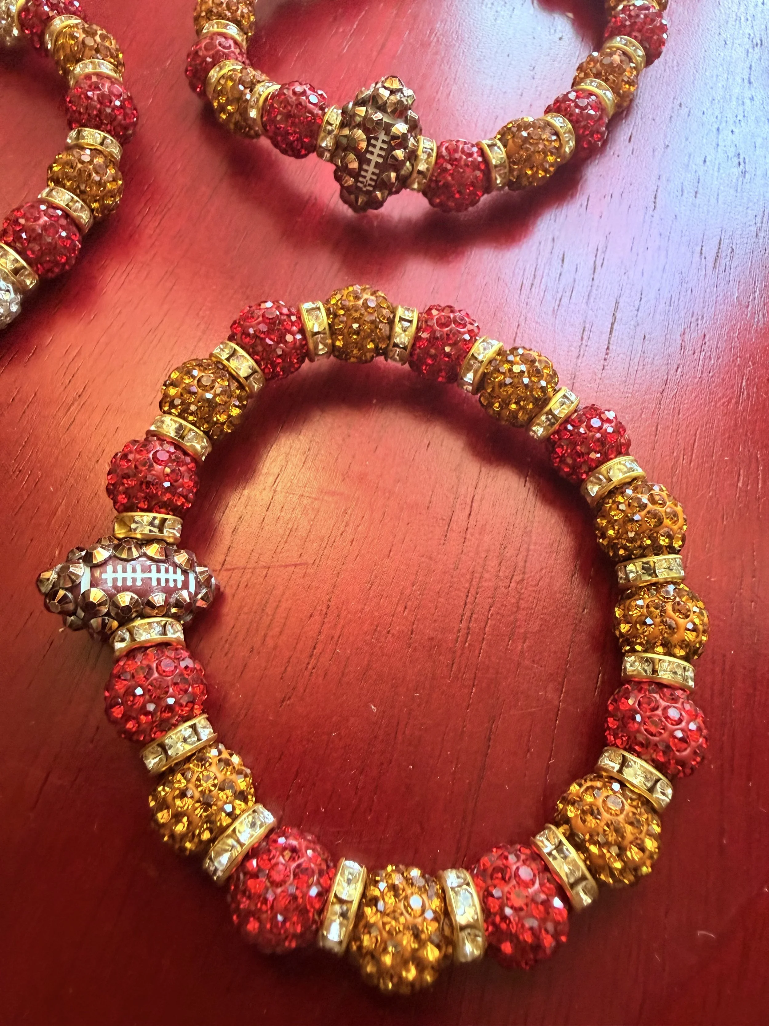 Bedazzled Football customized one-of-a-kind.