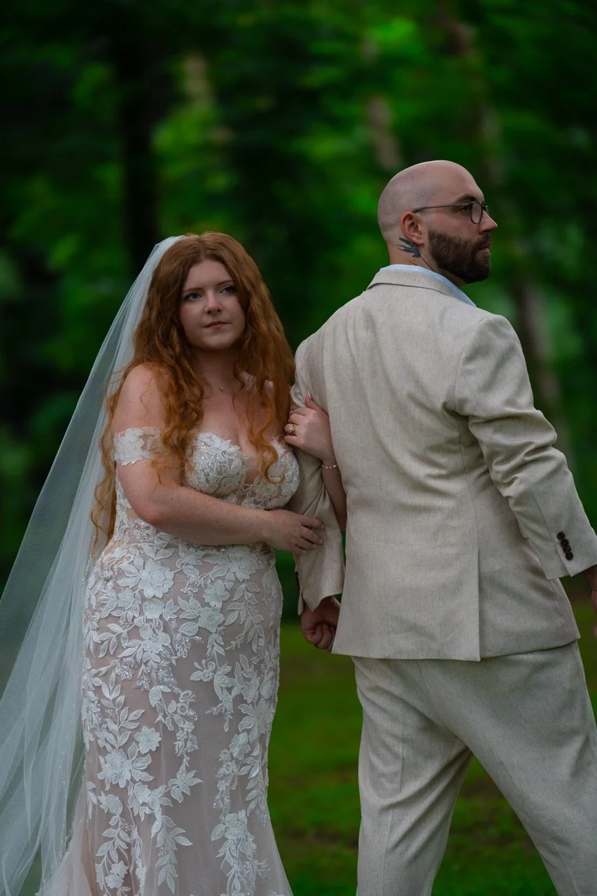 A breathtaking colorful wedding photo