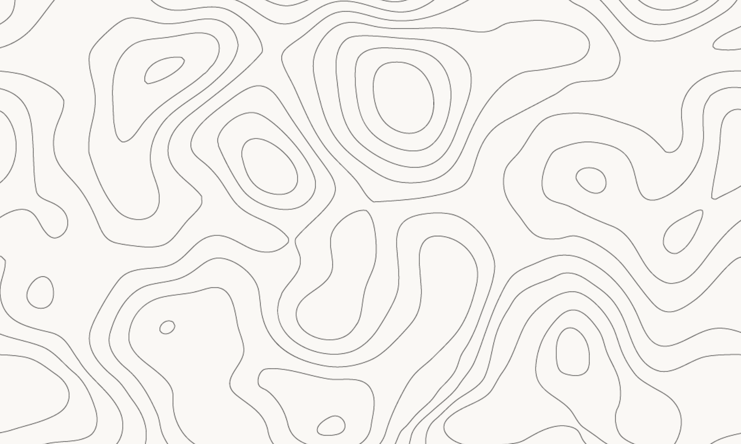 A white background with black contour lines creating a topographic map pattern.