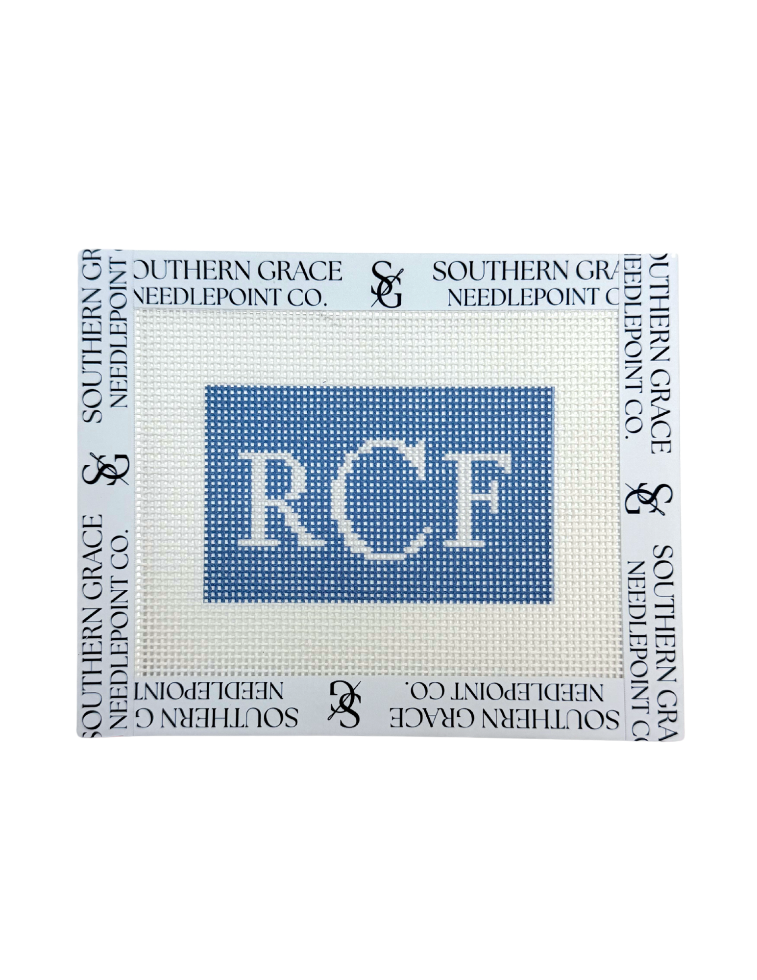 Custom Monogram Needlepoint Canvas