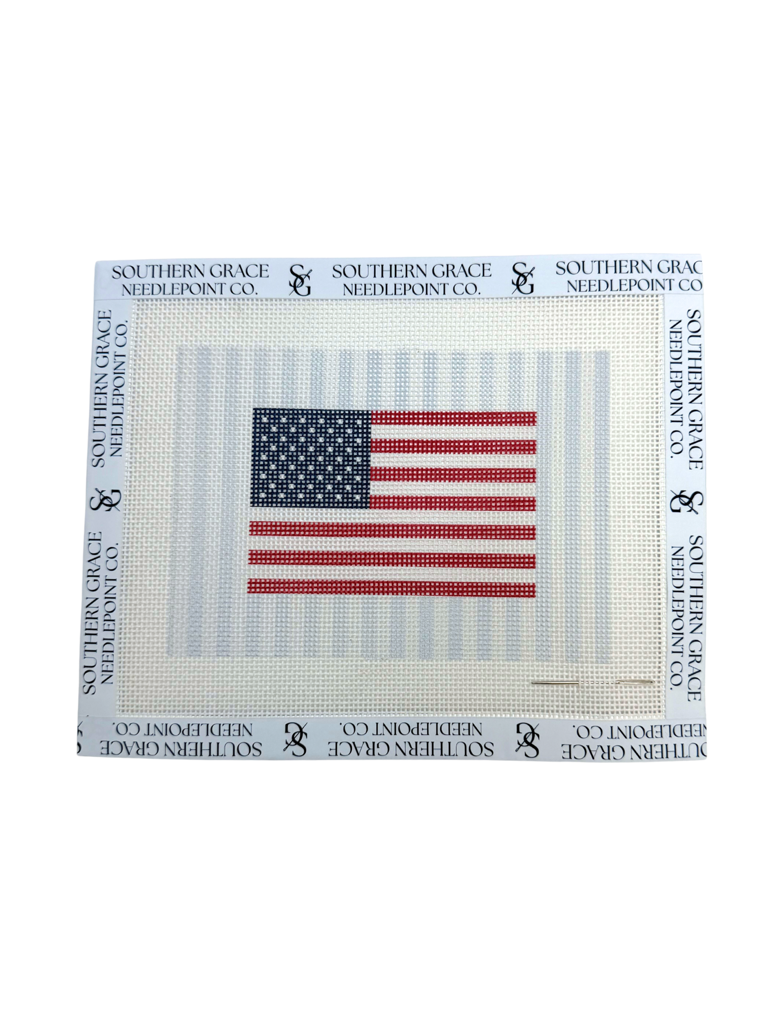 Classic American Flag Needlepoint Canvas