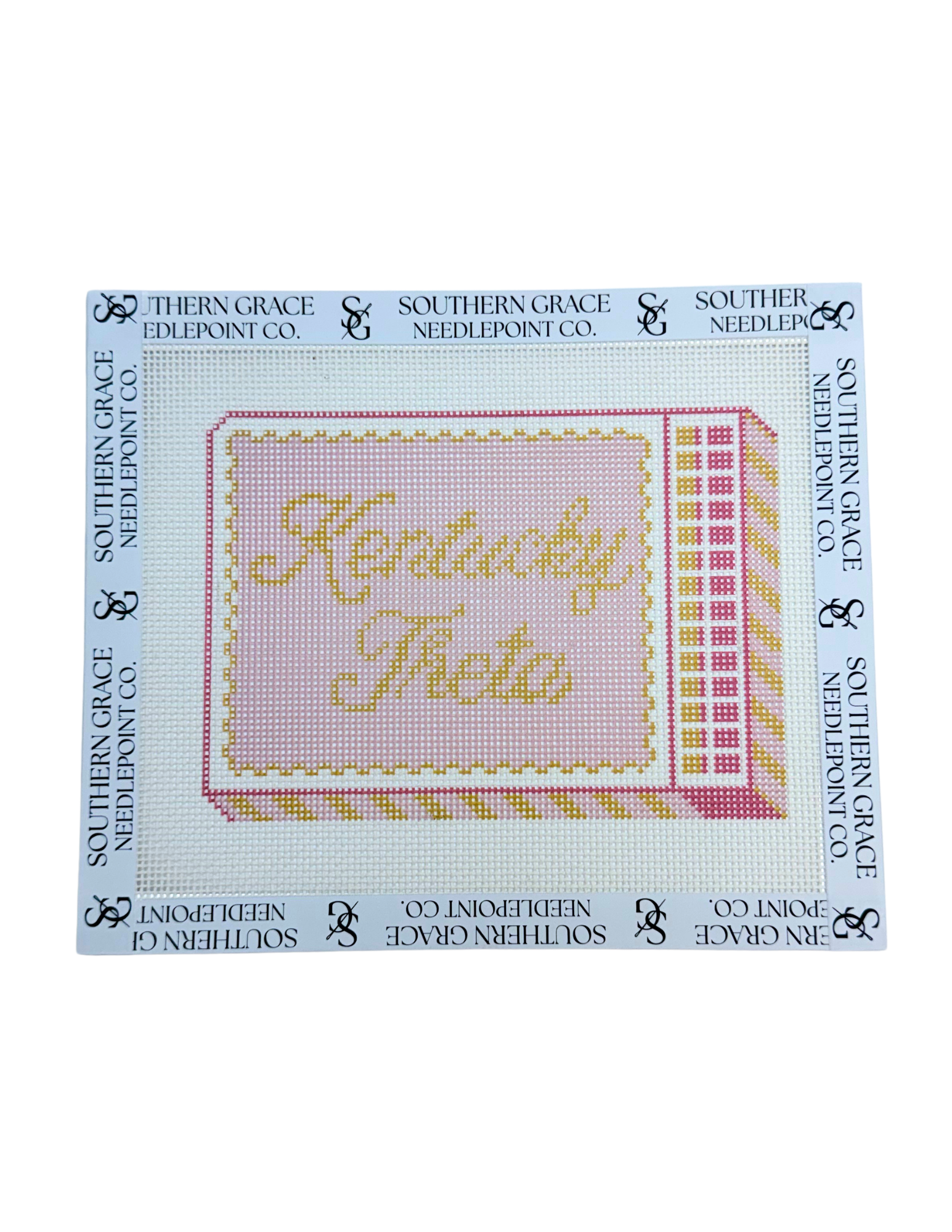 Kappa Alpha Theta Matchbox Needlepoint Canvas