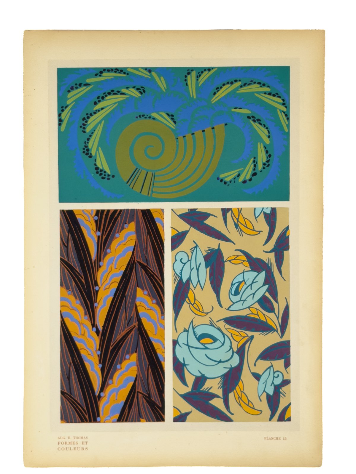 Plate 15 from "Formes Et Couleurs" by Aug. H Thomas $450