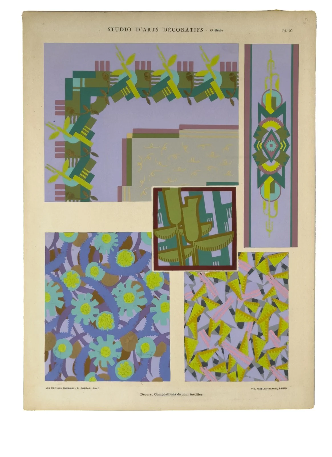 Plate 20 from "Studio d'arts décoratifs" by Nicolas Sorokine $75