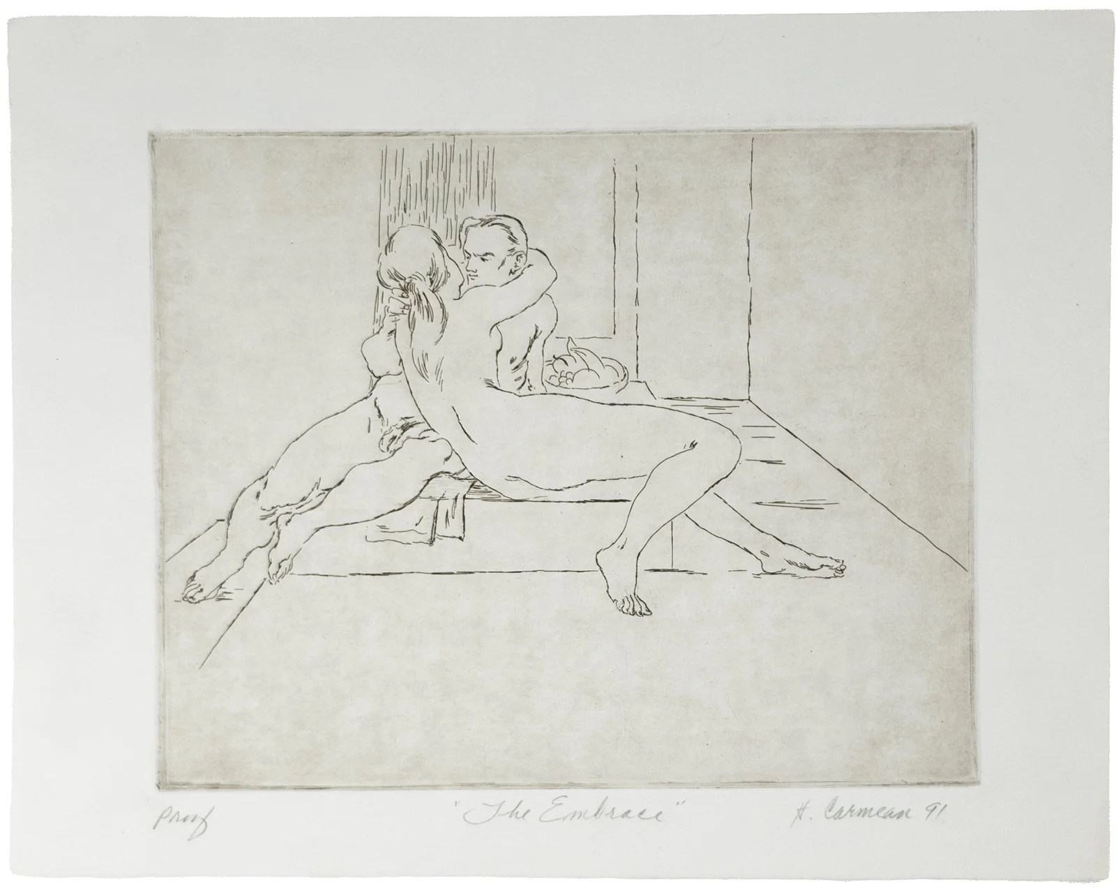 The Embrace by Harry Carmean $150