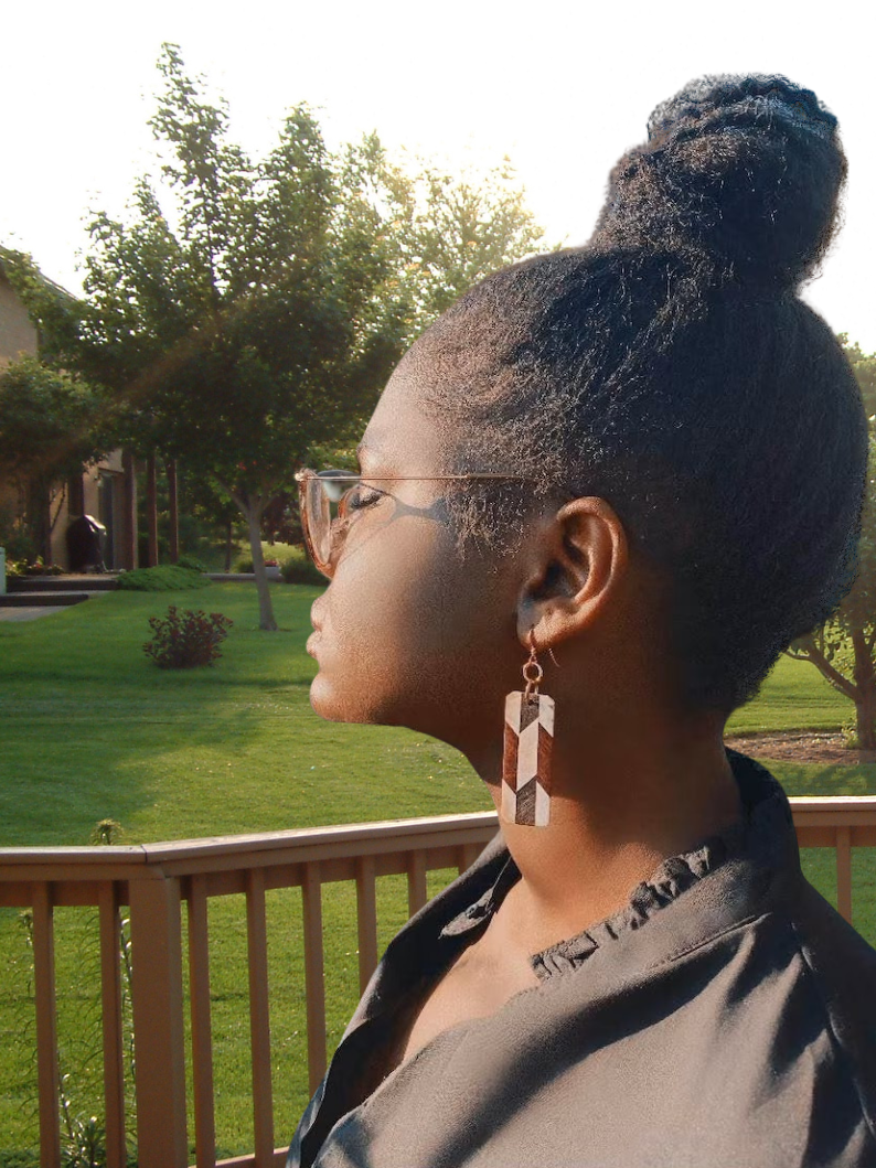 Long Rectangular Earrings
