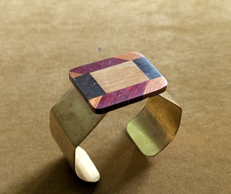 Brass with Square Pendant