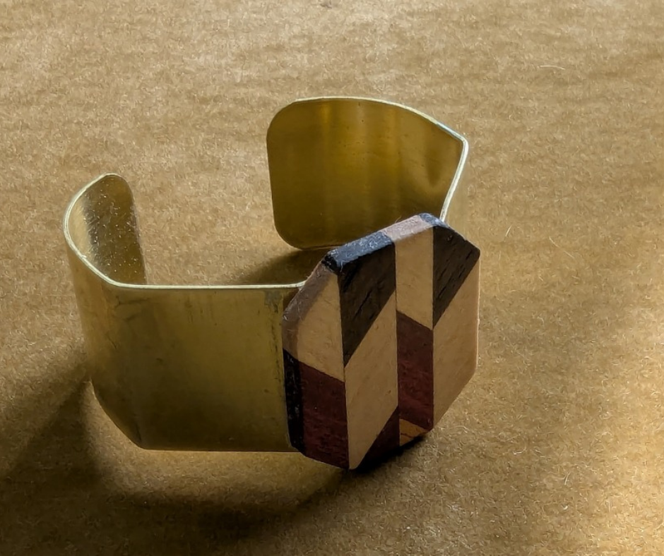 Brass with Hexagonal Pendant
