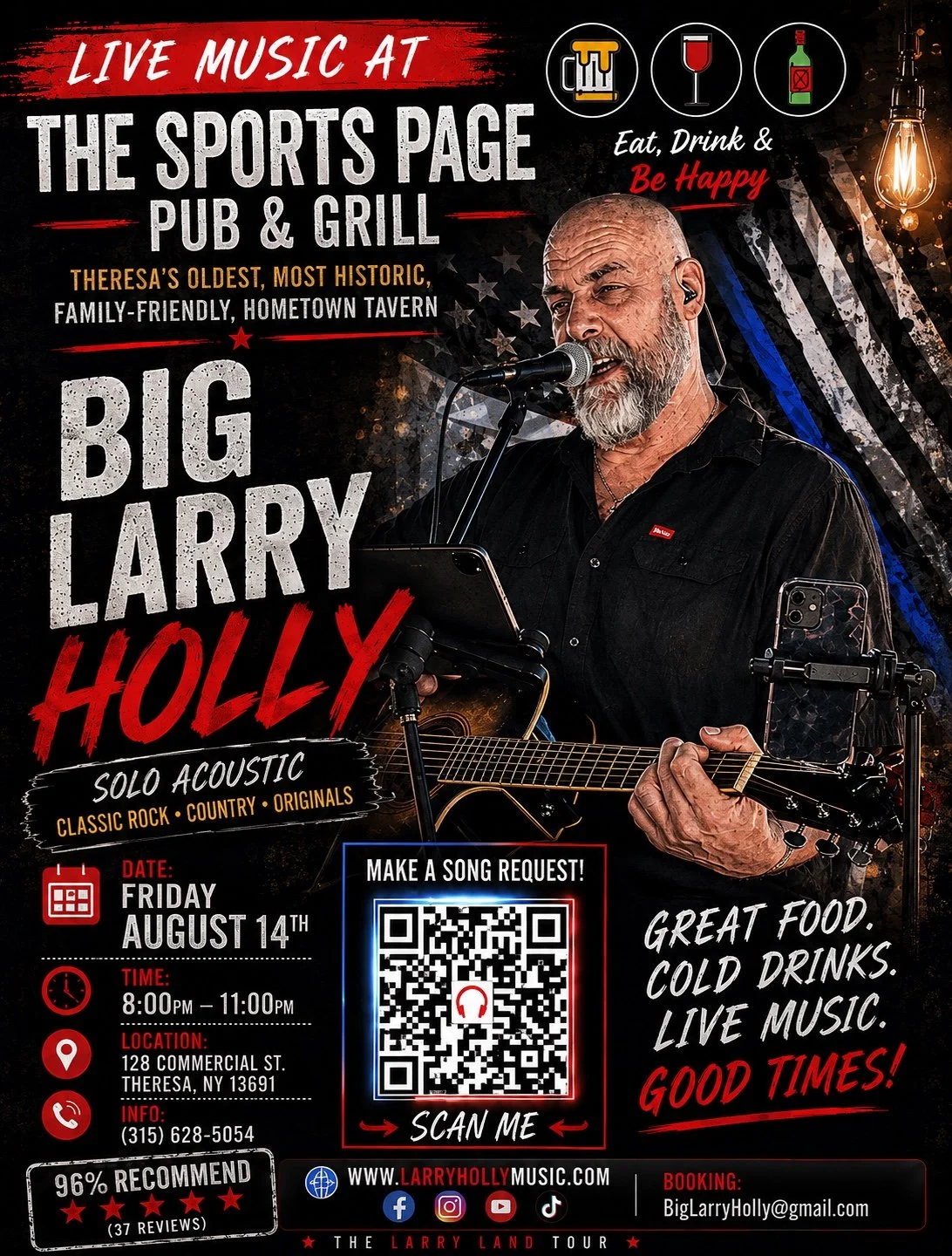 Big Larry Holly – Live at The Sports Page Pub & Grill
