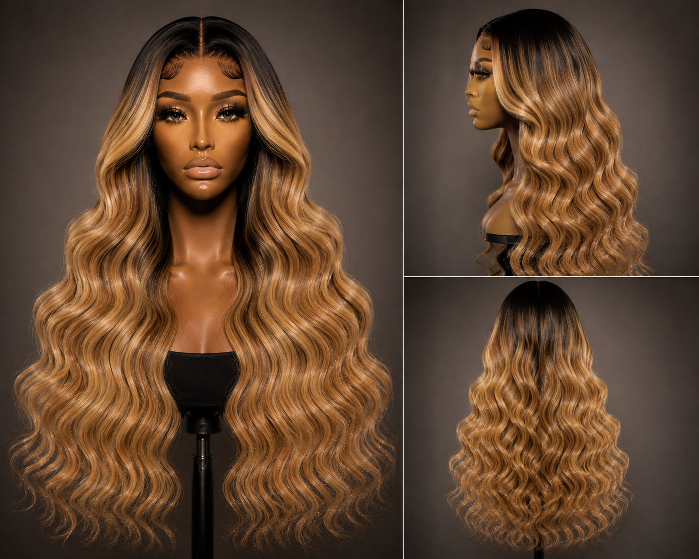 Butterfly Collection - Full Lace Hollywood Wave - Honey Blonde