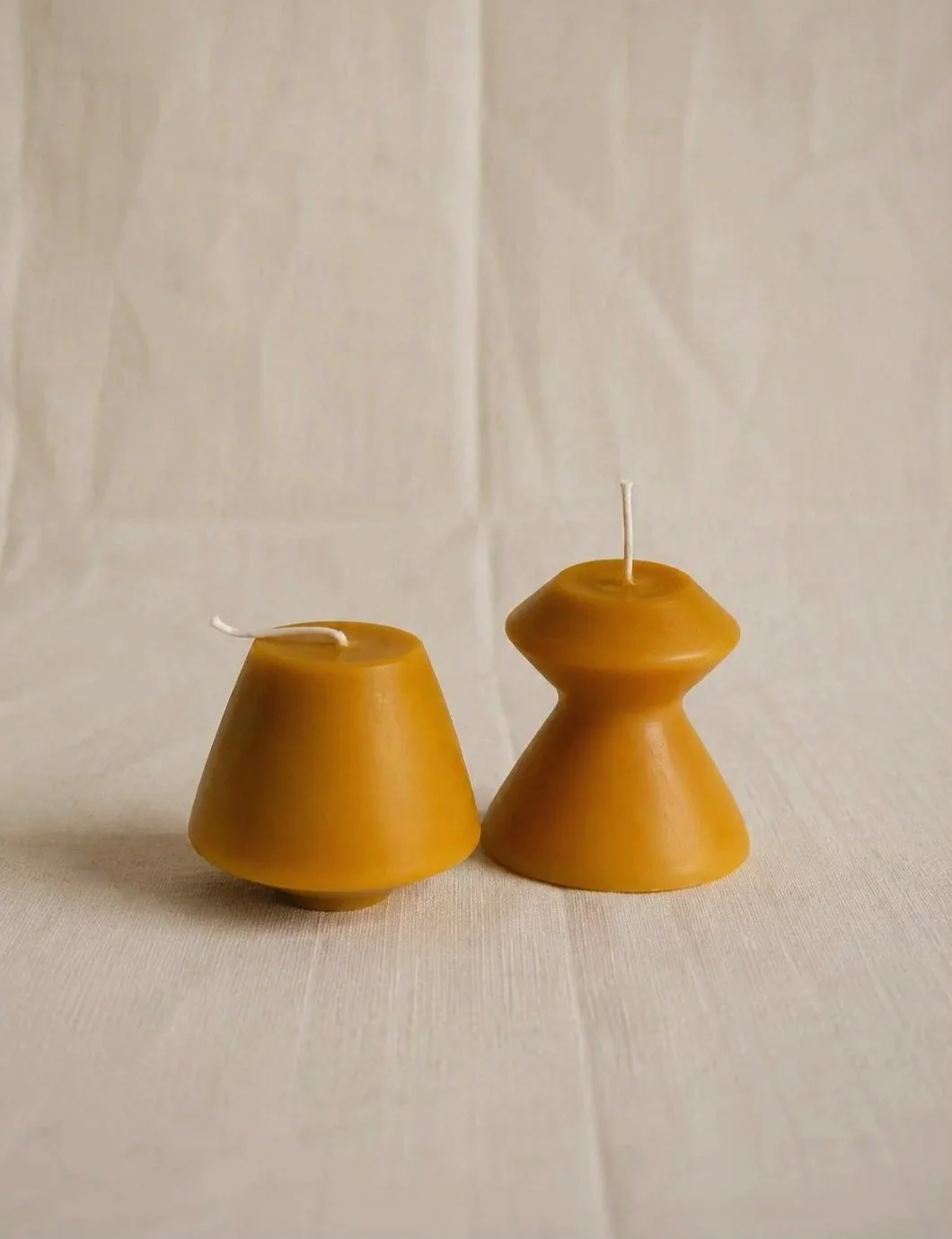 Pure beeswax candles handmade in Boston