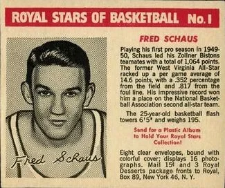 #1 Fred Schaus - Fort Wayne Zollner Pistons