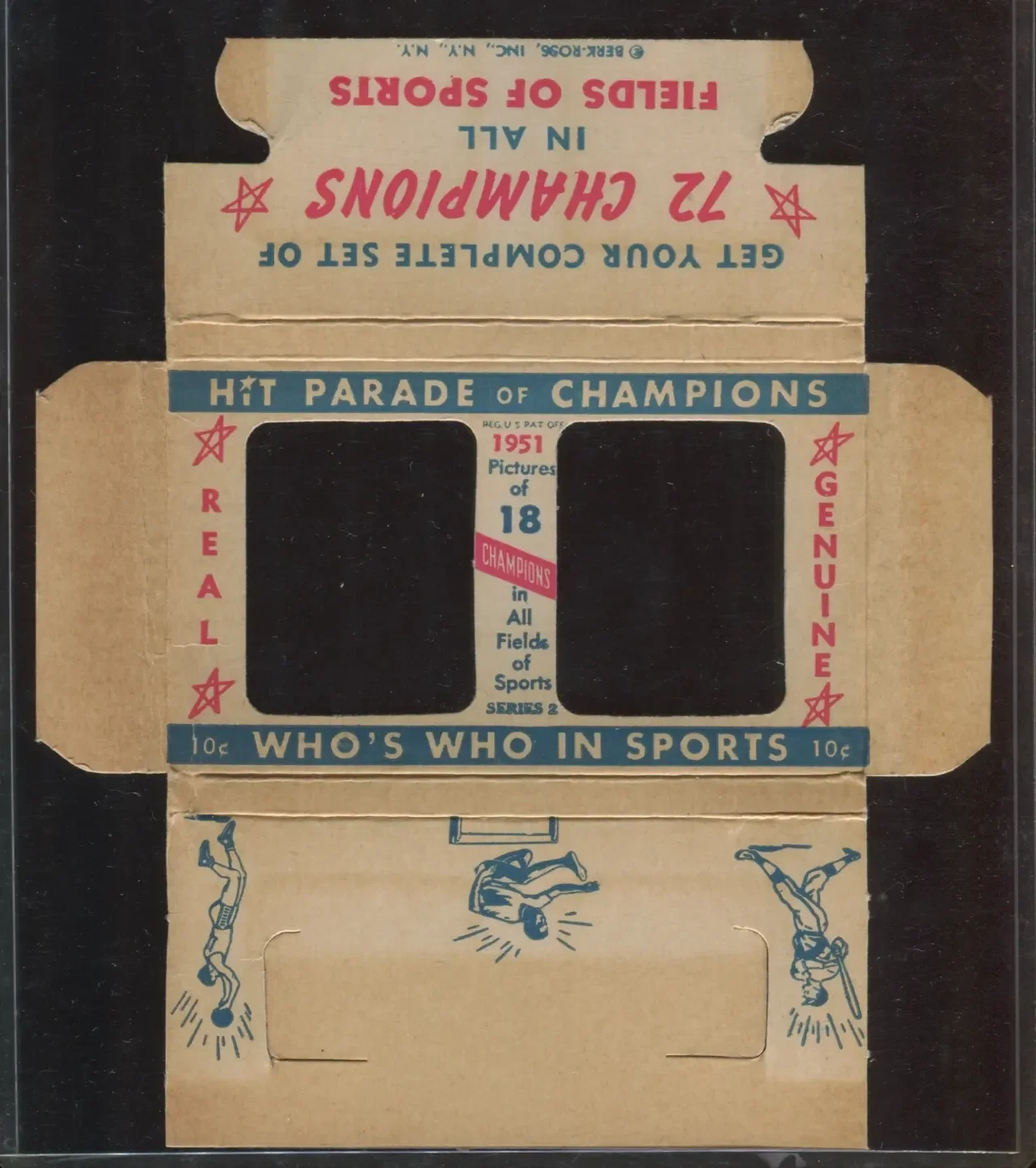 Vintage sports scoreboard template with red, blue, and beige colors, featuring headings for sports champions, and illustrations of athletes performing various sports.