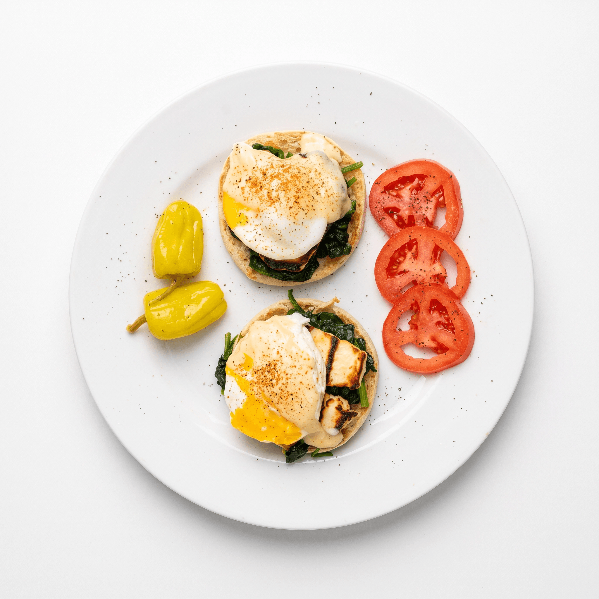 Halloumi Eggs Benedict- Brunch in Washington DC 