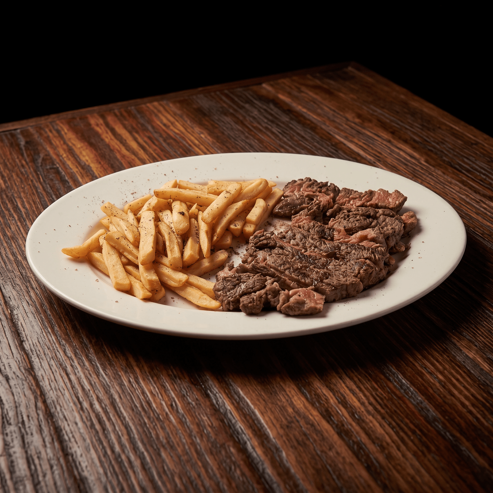 Steak and fries/ salad 