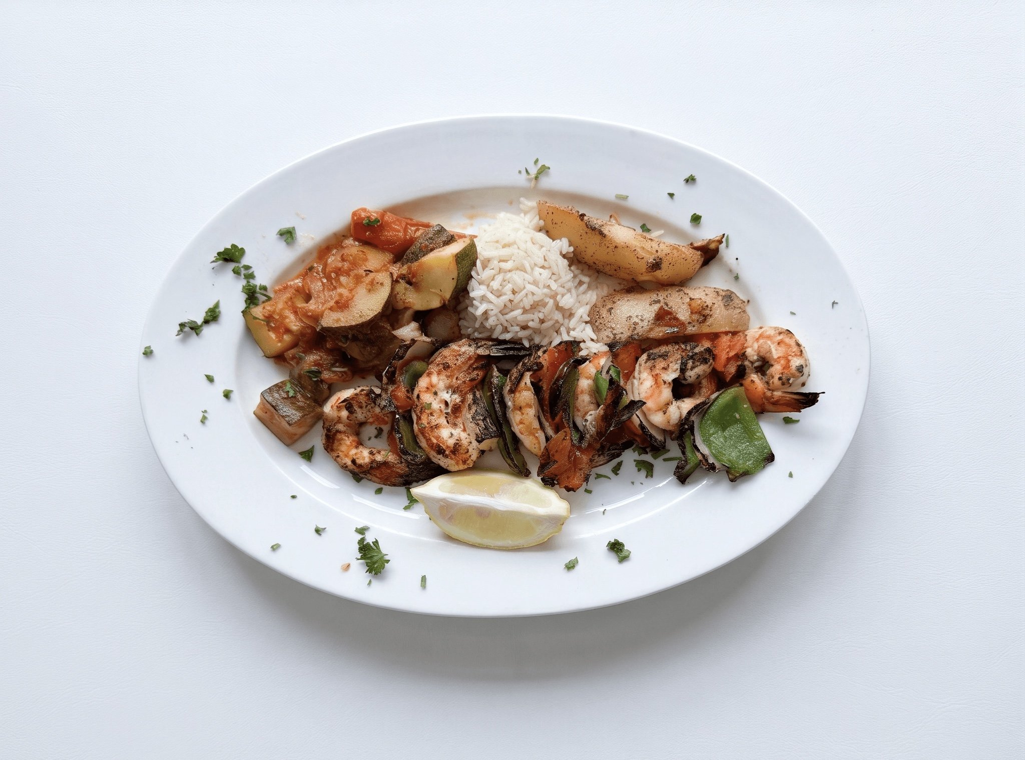 Shrimp kebabs 