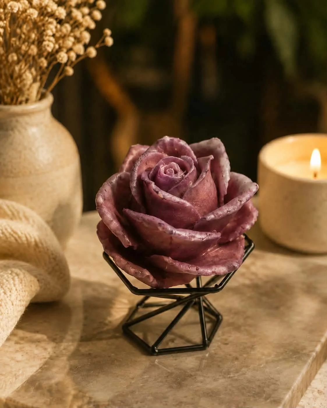 Handcrafted Rose Flower Soap