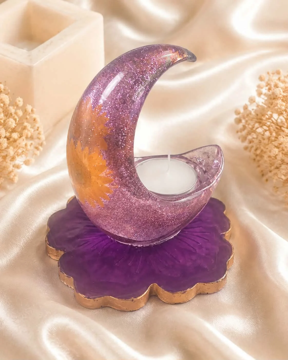 Moonlit Bloom Tealight Holder