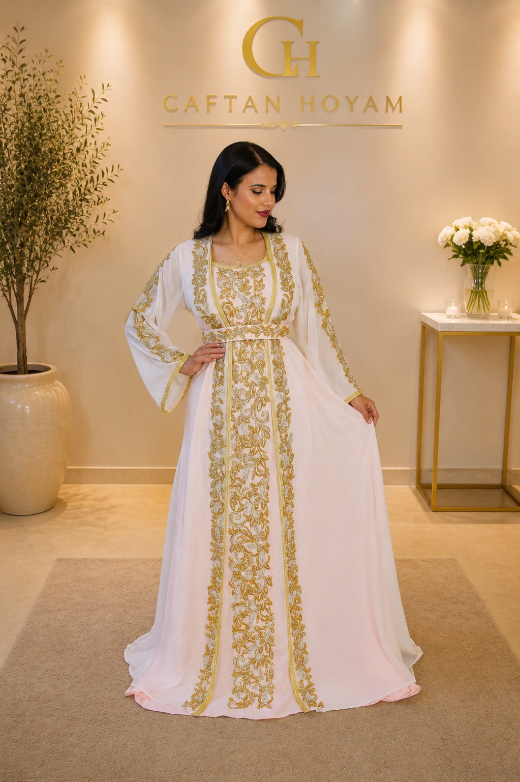 Blush Royale Moroccan Caftan