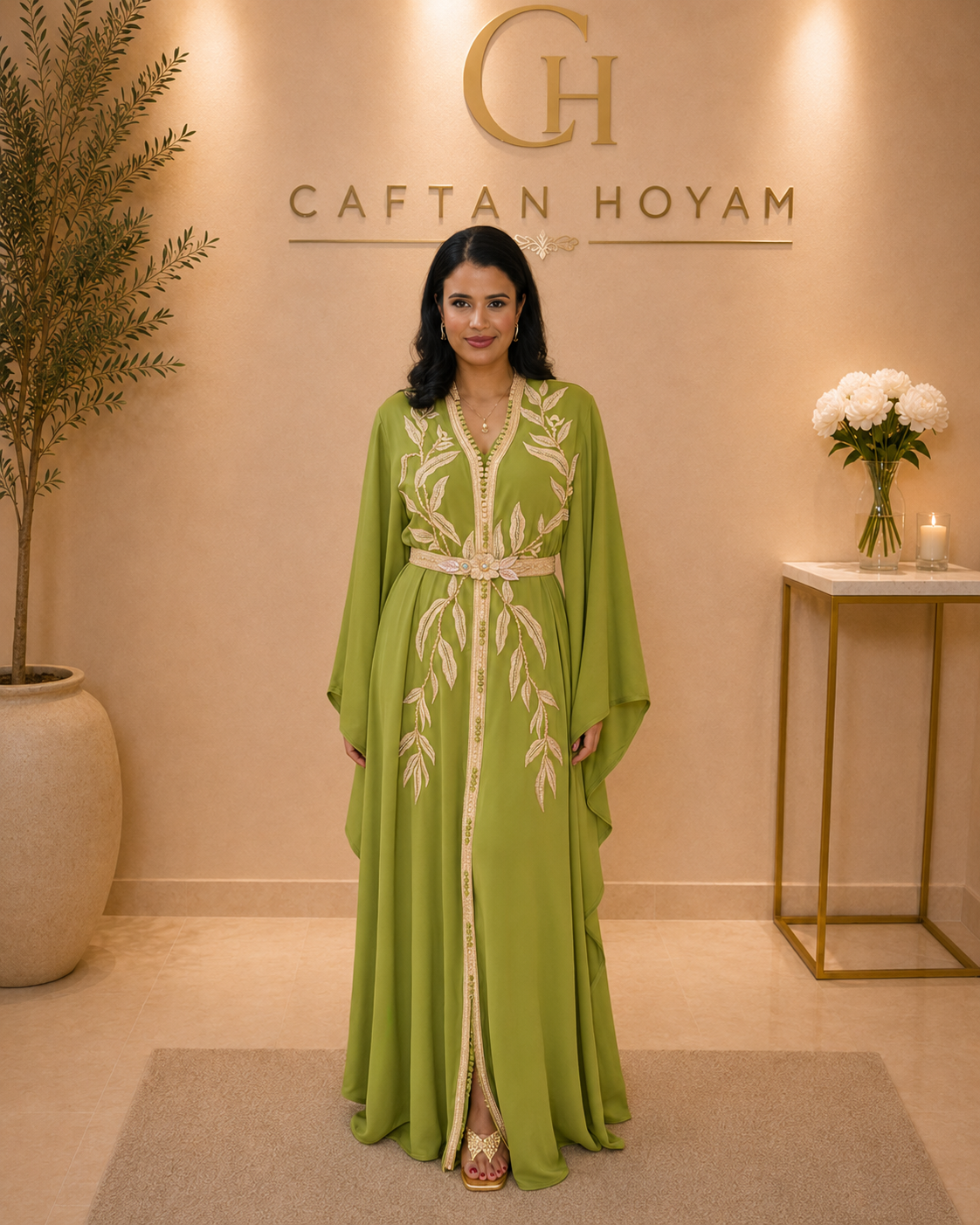 Olive Leaf Caftan