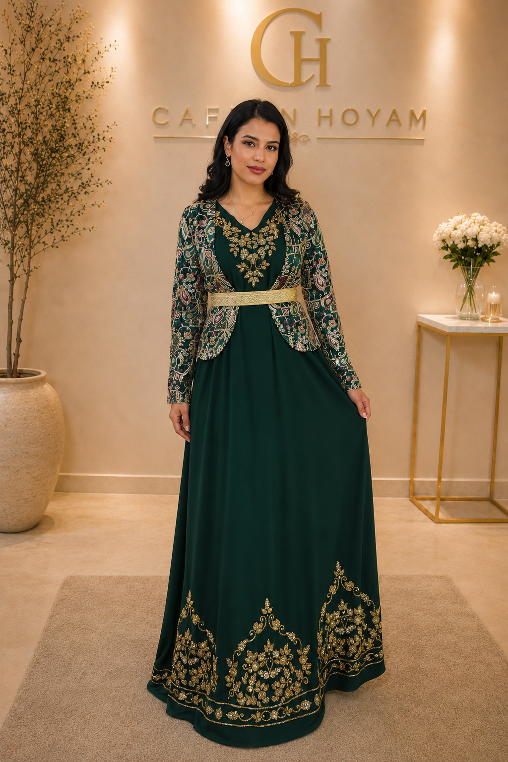 Emerald Heritage Caftan