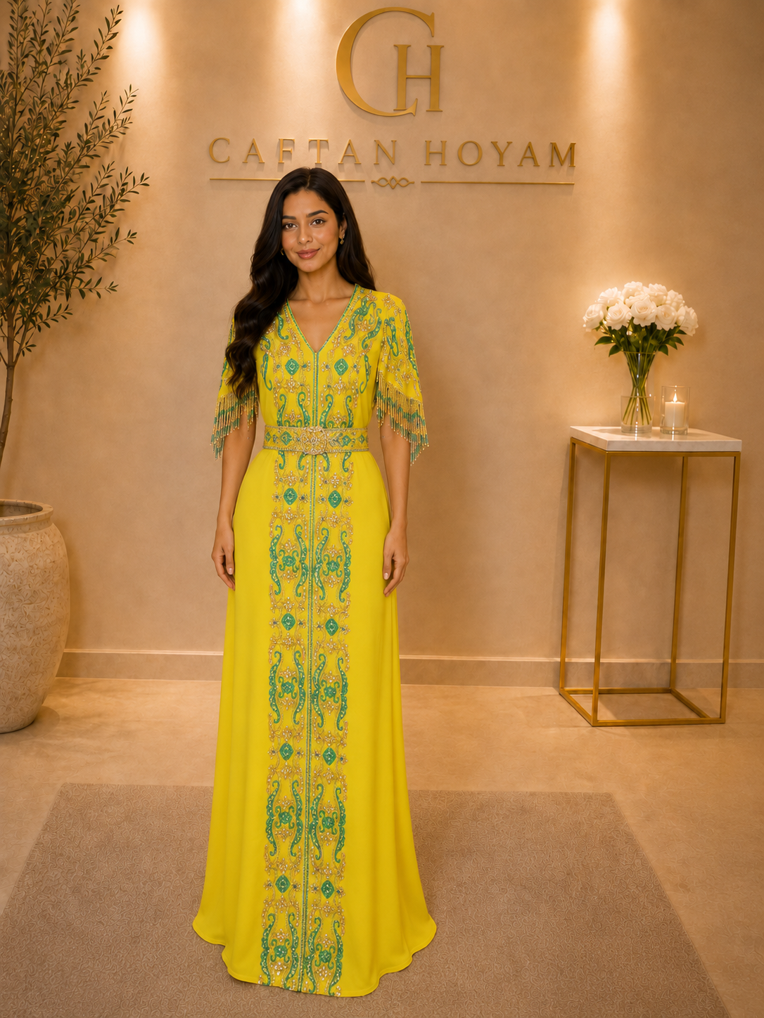 Lemon Jewel Caftan