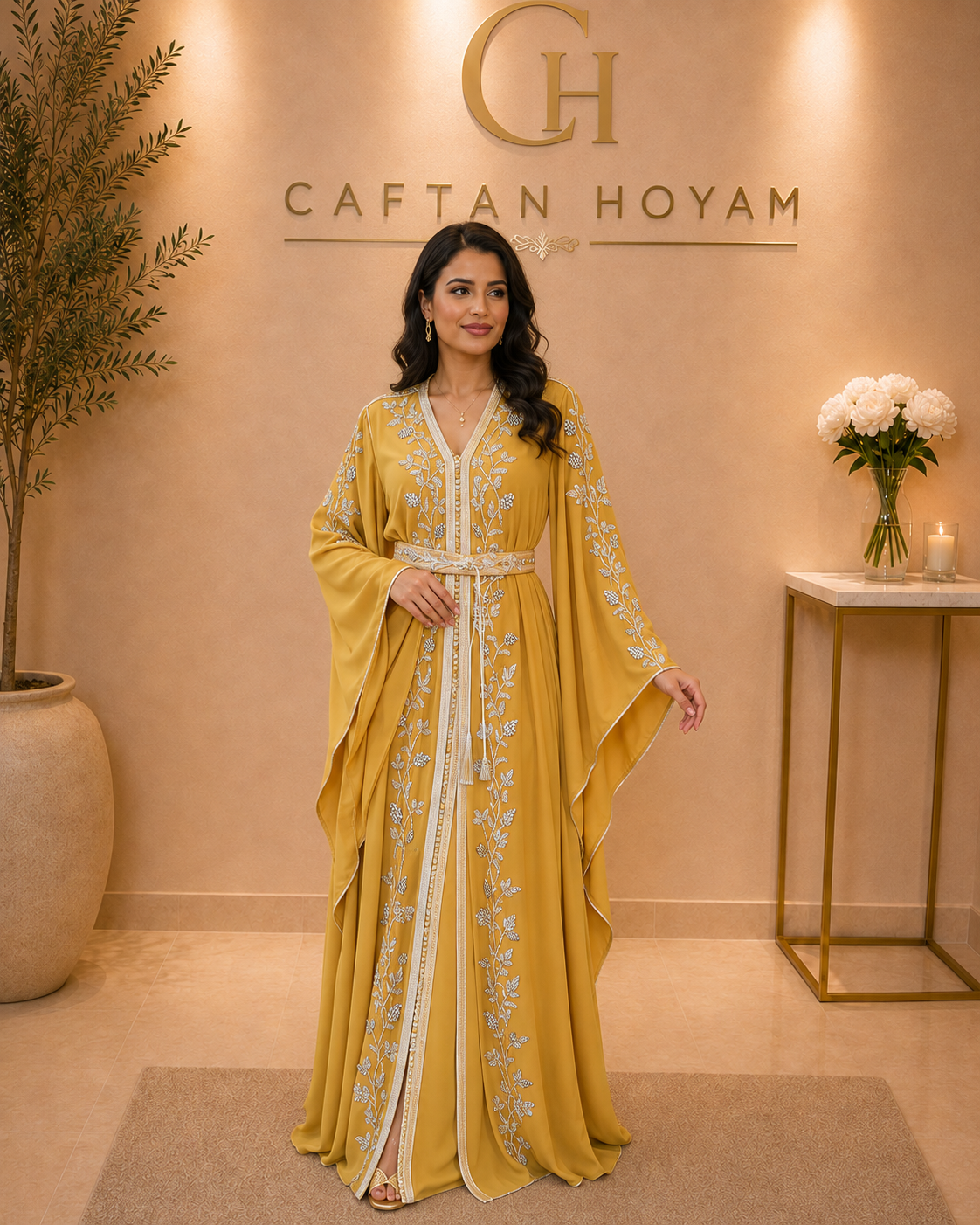 Golden Amber Caftan