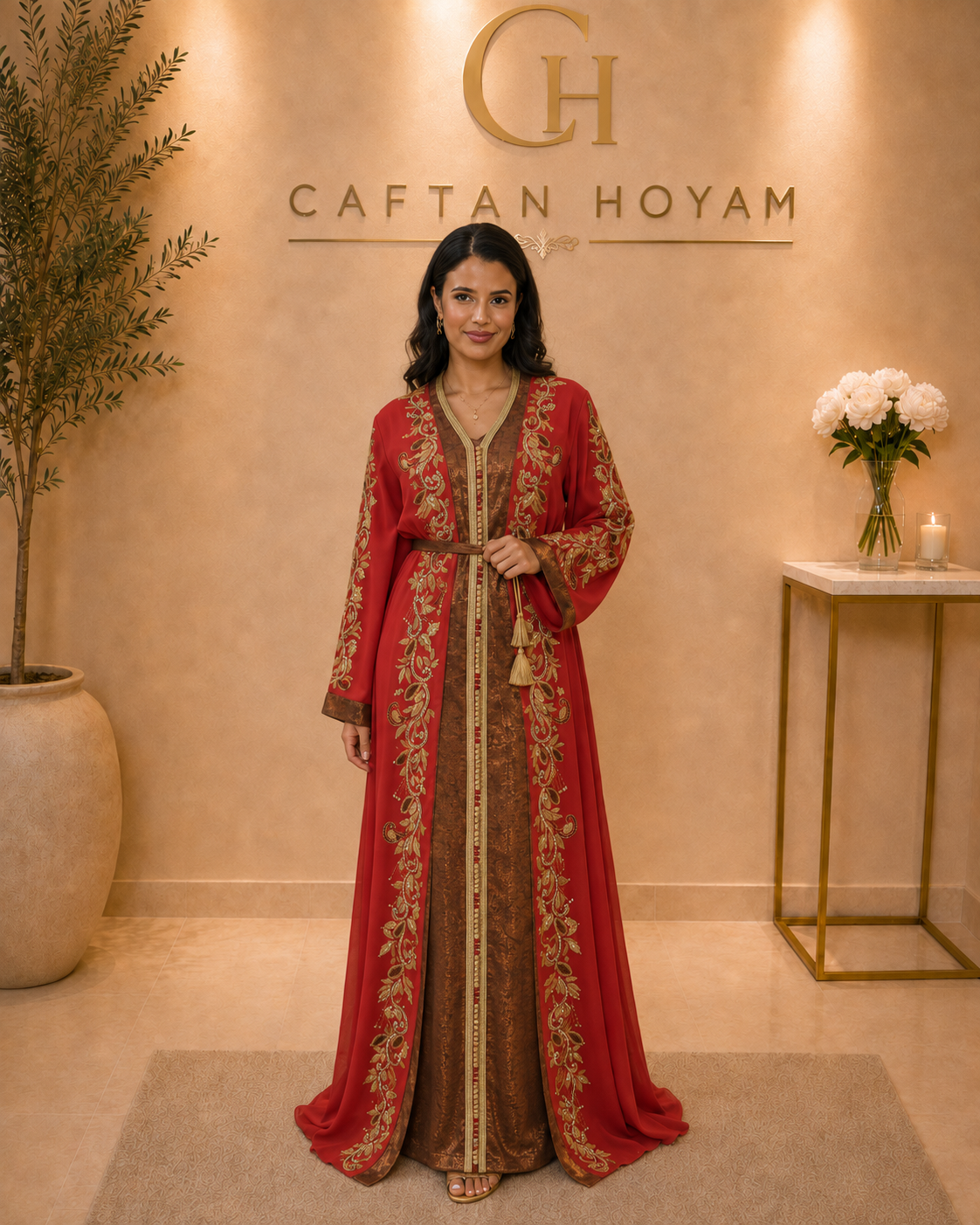 Ruby Bronze Caftan