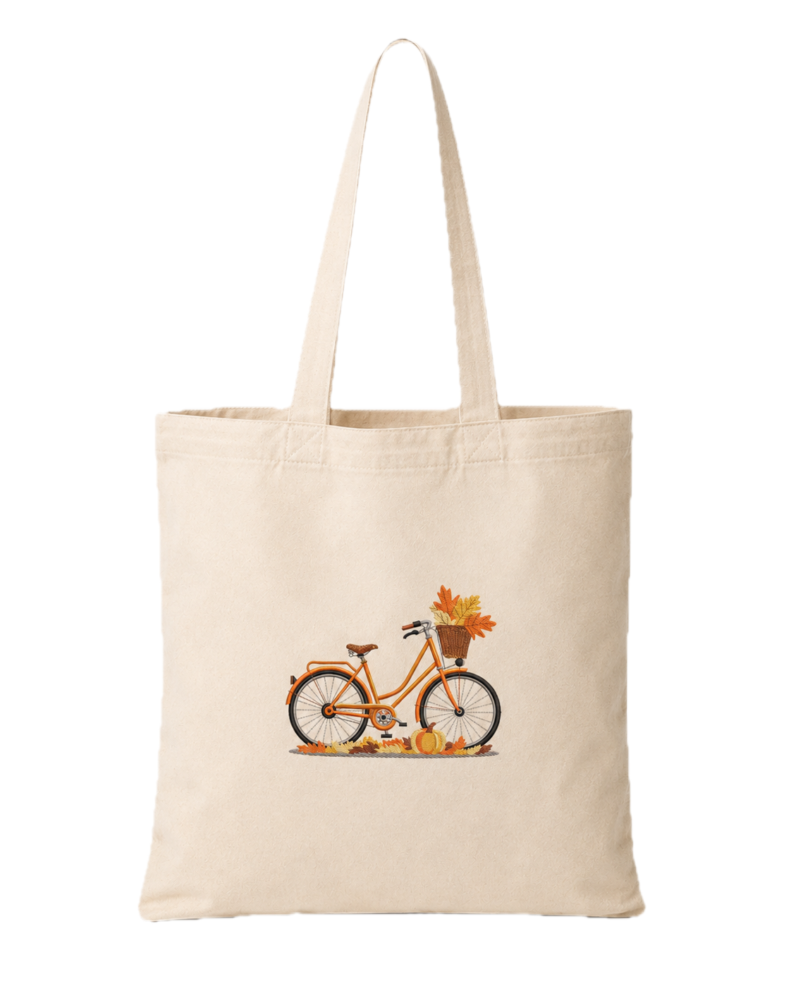 Autumn Bicycle Canvas Tote Bag