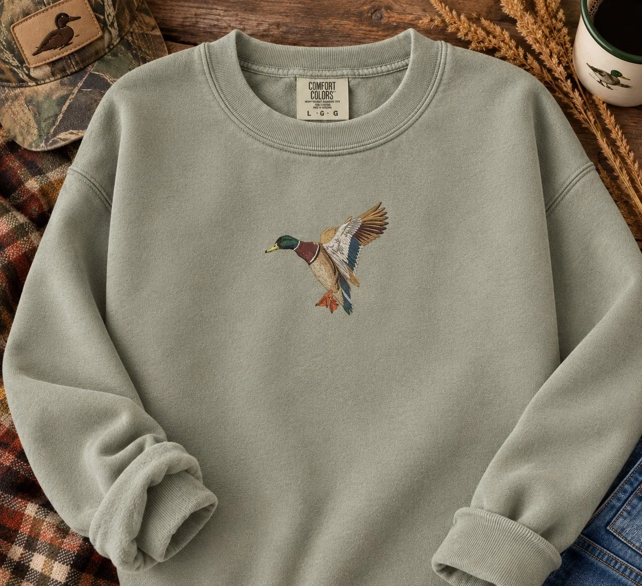 Duck Embroidered Sweatshirt