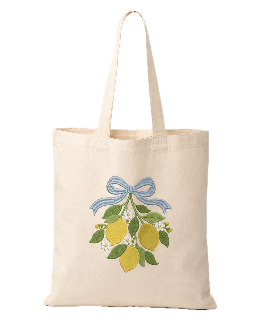 Lemon Blossom Canvas Tote Bag