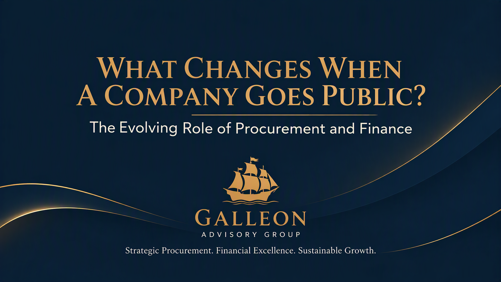 What Changes When a Company Goes Public: The Evolving Role of Procurement and Finance