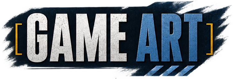 Text on a dark background reading 'Game Art' in large, bold letters.