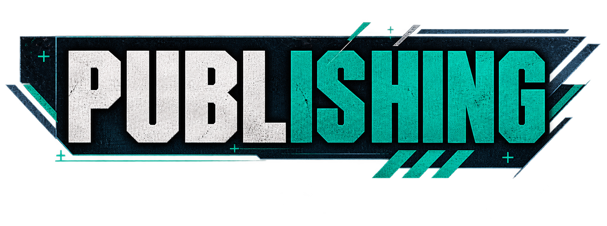Logo for the video game 'PUBG Clash' with bold block letters, a grungy texture, and futuristic digital effects in blue and white.