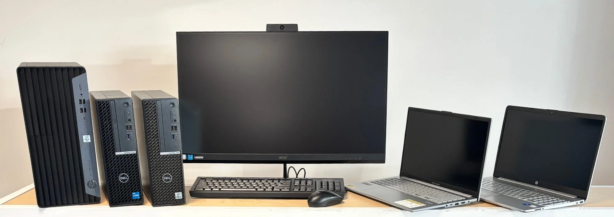 New and refurbished desktops, all-in-ones and laptop computers at Affordable Computers, Motueka